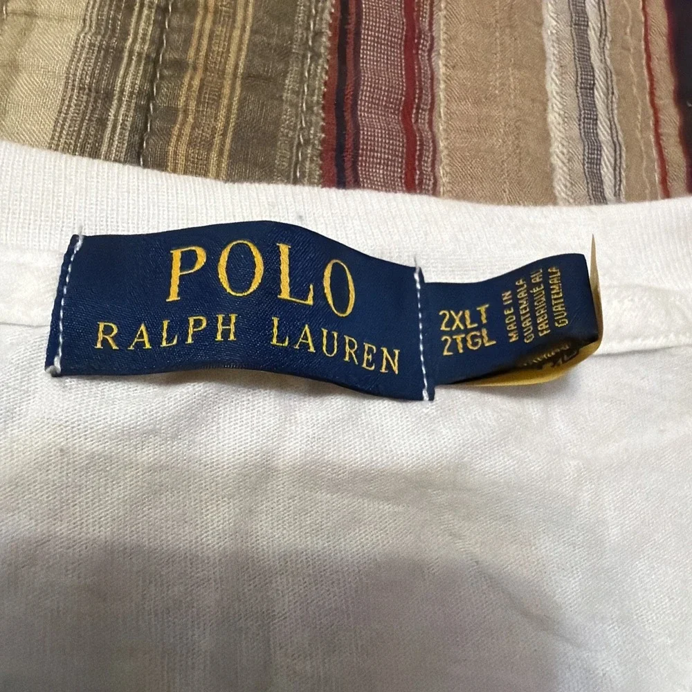 Polo Ralph Lauren  Polo Bear T-Shirt Size 2XLT Color White/multi